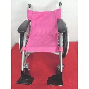 OUR GENERATION Folding WheelChair‎ 18" AMERICAN GIRL Girl My Life Dolls PINK